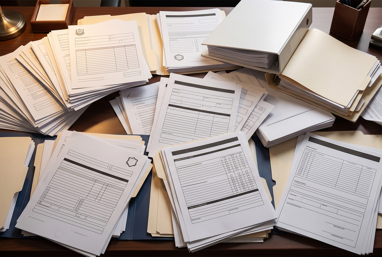 stack of mortgage documents